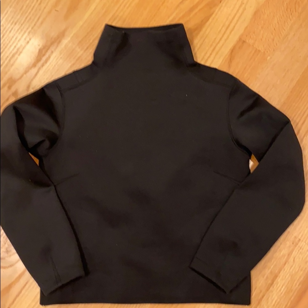 Black mock neck pullover
